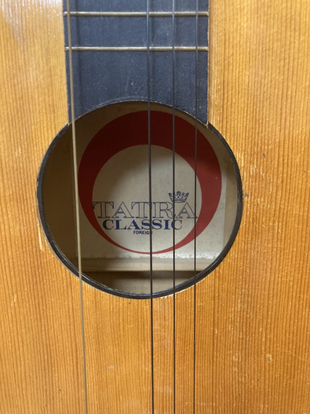 A German-made Resonata acoustic guitar, cased and a Tatra Classic guitar